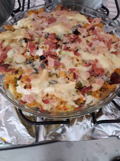 Foto de Batata doce com frango lowcarb