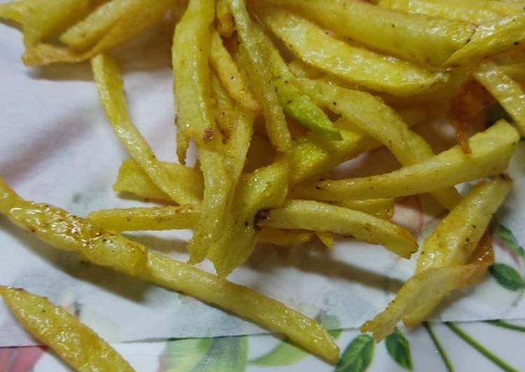 How to Prepare Homemade Crispy french fries