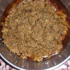 A picture of Kadhai keema.