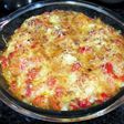 Coliflor con bechamel al pimentón de la Vera con gratinado de queso sin lactosa