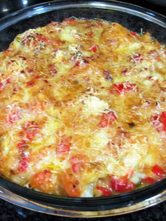 Una foto de Coliflor con bechamel al pimentón de la Vera con gratinado de queso sin lactosa