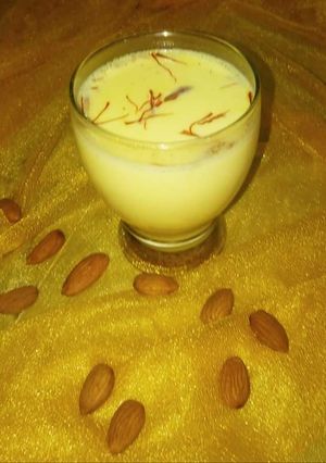 A picture of Badam shake.