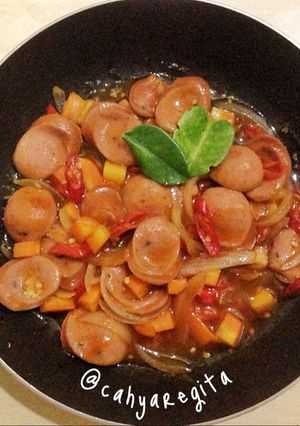 Foto resep Sosis blackpepper pedas manis