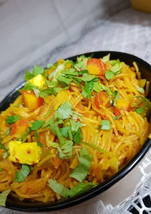 A picture of Vermicilli pulav.