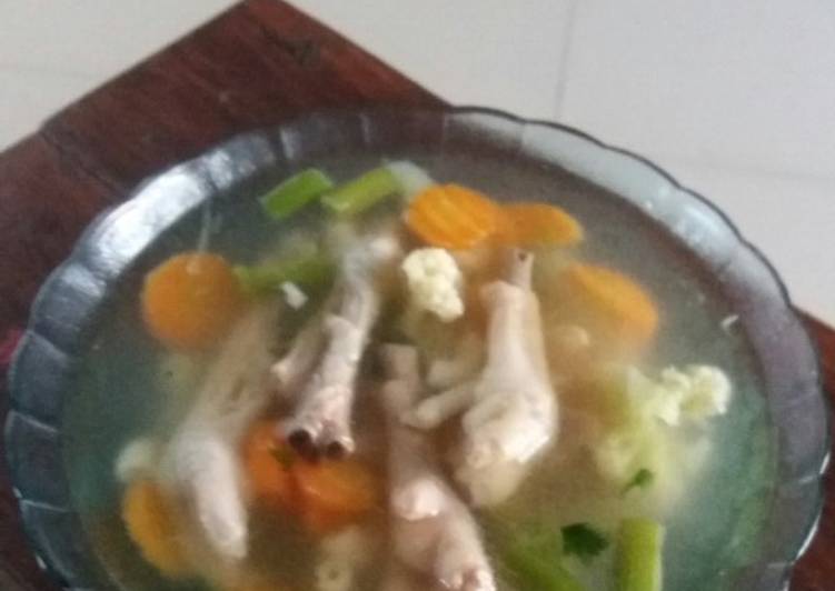 Sop ceker sayur #5 resep pertamaku