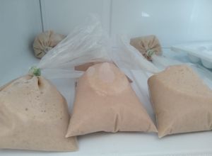 Una foto de Bolis o hielitos de galletas Marías