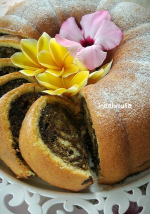 Foto resep Butter Marble Cake (Marmer Cake by Law Thomas)