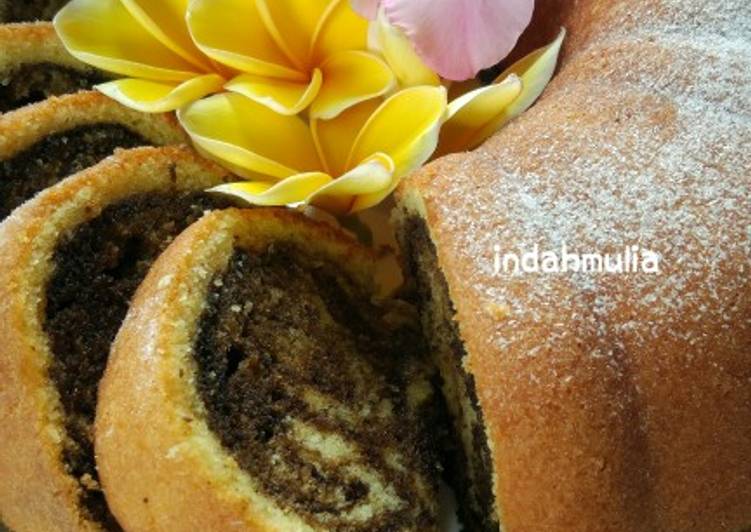 Resep Butter Marble Cake (Marmer Cake by Law Thomas) Anti Gagal