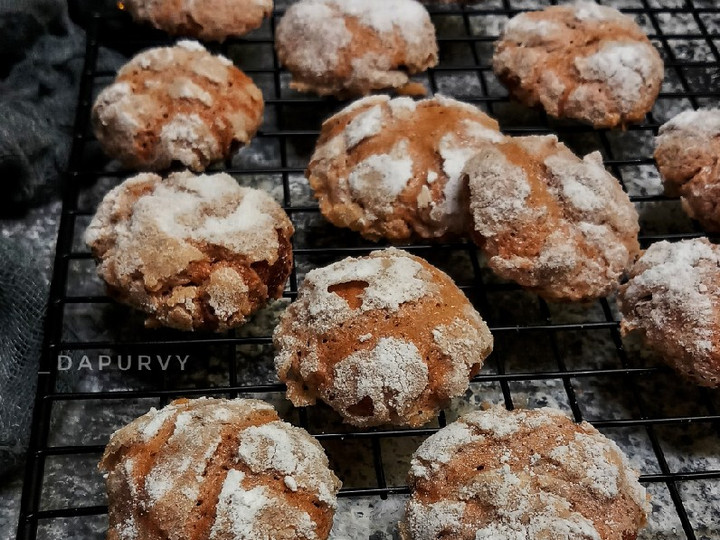 Resep CHOCOLATE CRINKLE COOKIES / Cookies Retak yang Menggugah Selera