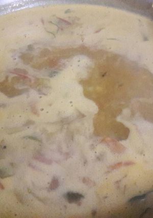 A picture of Oil free veg daliya.
