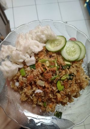Foto resep 39. Nasgor mawut ikan asin