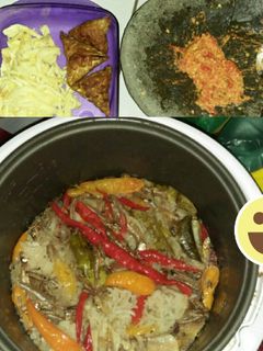 Foto resep Nasi Liwet Magic com Telur, tempe goreng dan sambel kemiri
