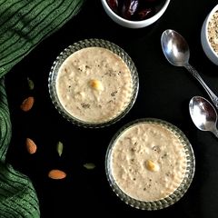 A picture of Dates and Oats Kheer/Payasam.