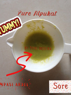 Foto resep Pure Alpukat#MPASI
