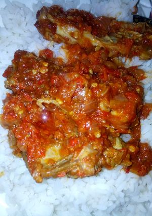 A picture of Rice and stew.