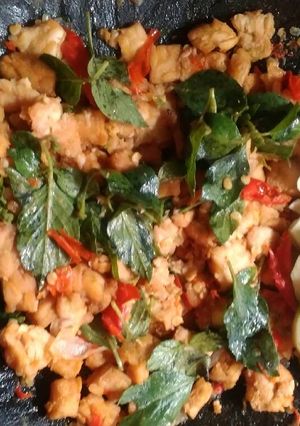 Foto resep Sambal Tempe Kemangi Penyet (pr_ recook sambal)