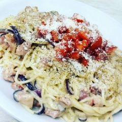 Spaghetti Carbonara A picture of Spaghetti Carbonara.