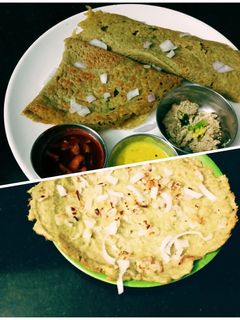பெசரட் தோசை (பச்சை பயறு தோசை) (Pesarettu dosai recipe in tamil) செய்முறை முக்கிய புகைப்படம்