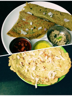 பெசரட் தோசை (பச்சை பயறு தோசை) (Pesarettu dosai recipe in tamil) செய்முறை முக்கிய புகைப்படம்