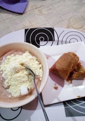 A picture of Moi-Moi with Pap (Amanu).