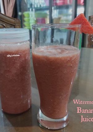 Foto resep Jus Semangka Pisang