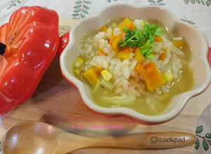 南瓜蔬菜粥 的食譜成品照片