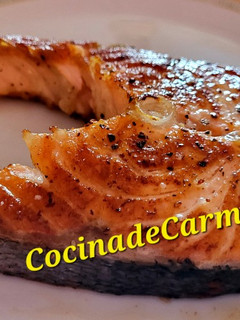 Una foto de Salmón a la plancha