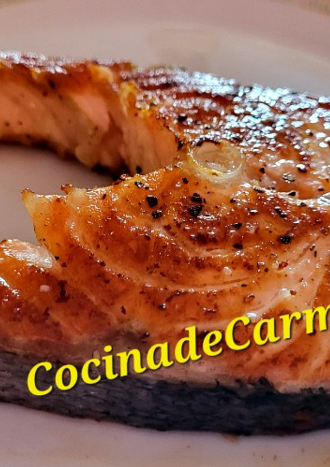 Una foto de Salmón a la plancha