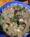 Cháo cua đồng nấu nấm rơm