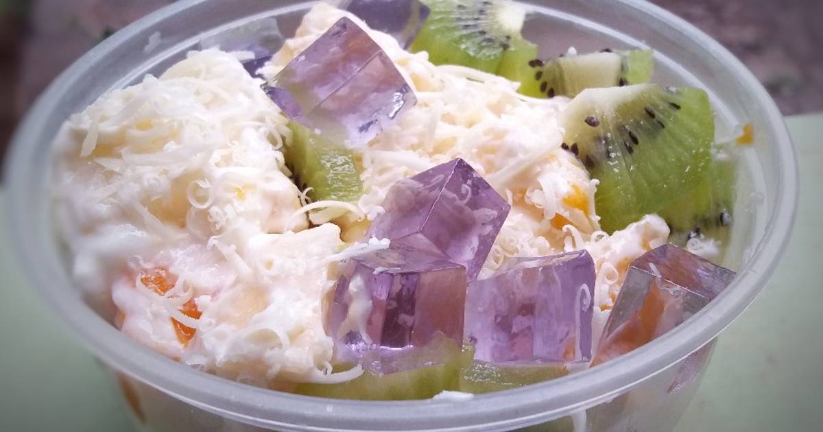 16 resep salad buah saus mangga  yoghurt enak dan sederhana 