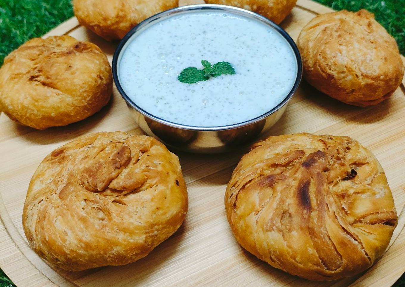 Creamy Chicken Minced Kachori 😋😋