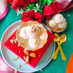 A picture of COCONUT LADDU (Milkmaid Coconut Laddu).