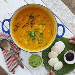A picture of Malaysian style Vegetable Dalca.