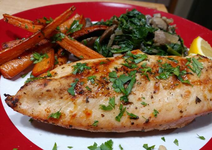 Steps to Prepare Perfect Lemon and Herb Grilled Chicken