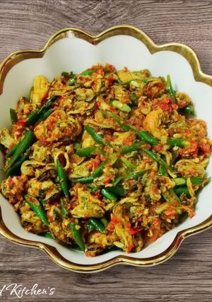 Foto resep Tumis Kerang Kacang Panjang