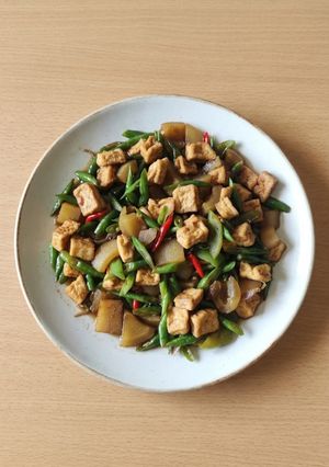Foto resep Tumis Buncis Kulit Sapi dan Tahu