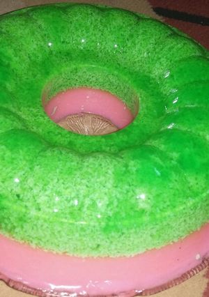 Foto resep Puding lumut..lapis susu merah