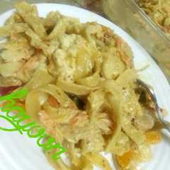 فوتشيني الدجاج بالكريمه والجبن 👌🍝-レシピのメイン写真
