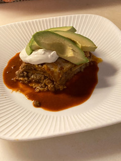 A picture of Enchilada Casserole.