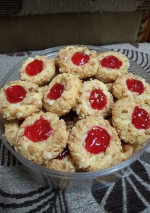 Foto resep Strawberry Thumbprint Cookies