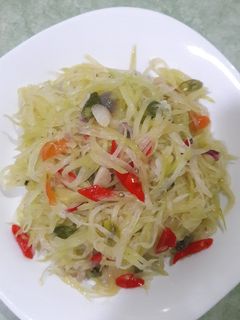 Foto resep Oseng Pepaya Muda Pedas