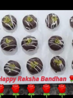A picture of Chocolate peda 😋❤️😋❤️(milkmaid chocolate peda 😋).