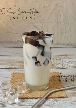 Foto resep Es susu cincau hitam (sucin)