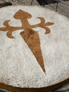Una foto de Tarta de Santiago