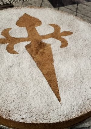 Una foto de Tarta de Santiago