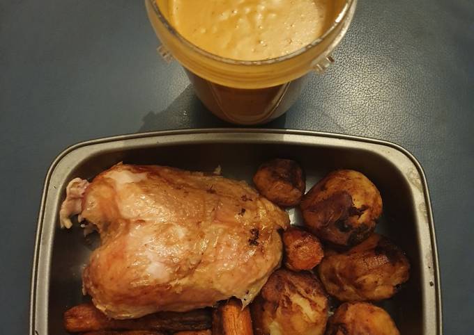 Roast Chicken Dinner with Gravy