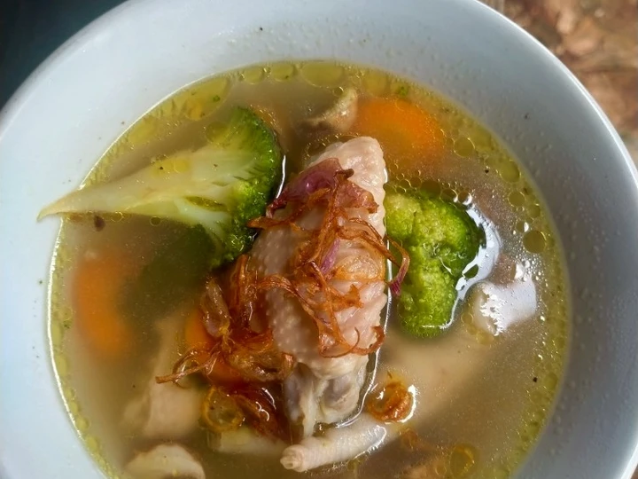 Cara Mudah Membikin Resep Sup Ayam anti bapil yang Enak Banget Anti Ribet, Uenak Banget