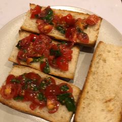 Tomato and Basil Bruschetta A picture of Tomato and Basil Bruschetta.