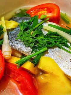 Hình của món Canh Cá Chim Nấu Ngót.