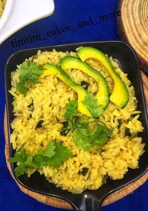 A picture of Cheesy pilaf rice.